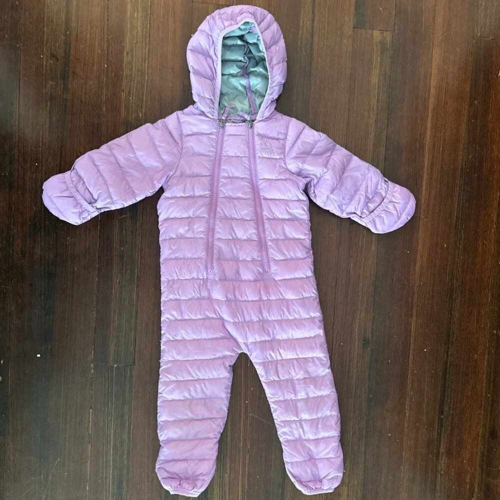 L.L. Bean Baby Down Puffer Jacket – Light Purple (12–18 Months)